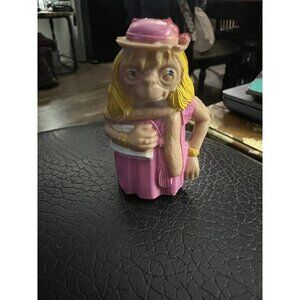 Vintage E. T.‎ The Extra Terrestrial Pink Dress PVC Mini Figurine Toy 2"